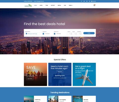 Thiết kế website du lịch 140