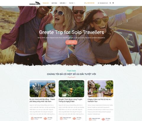 Thiết kế website du lịch 128