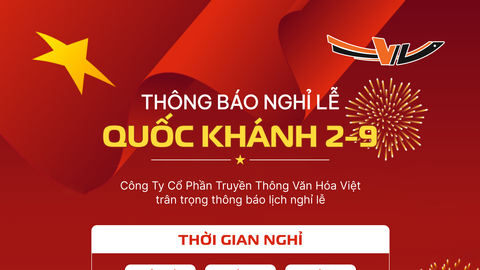 🎉 THÔNG BÁO LỊCH NGHỈ LỄ QUỐC KHÁNH 2/9 NĂM 2025 🎉