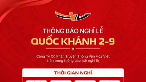 ​ [THÔNG BÁO LỊCH NGHỈ LỄ QUỐC KHÁNH 2/9]   ​